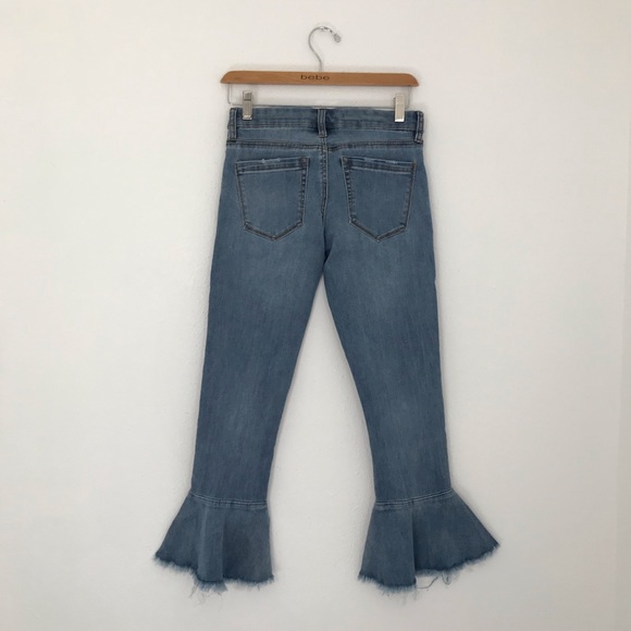 Chelsea & Violet | Distressed Ruffle Hem Jeans - Picture 5 of 6
